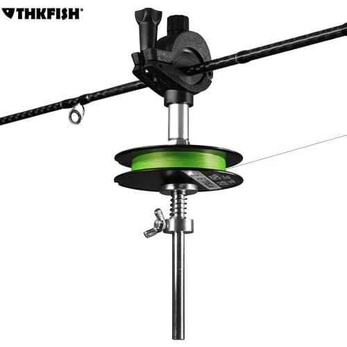 Portable Fishing Line Spooler Winder Spooling Station System Fishing Line Reel Winder Fishing Pole Clamp Line Spool Machine