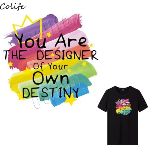 Simple Words Fashion Clothes Applique Clothing Deco Heat Transfer Washable Diy Accessory Badges Patch Iron On Clothes