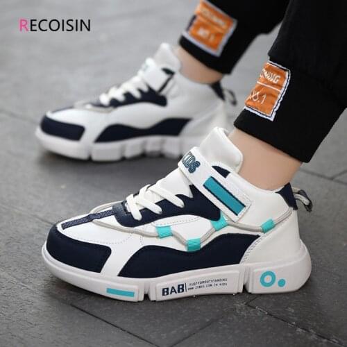 RECOISIN 2021 Fashion Kids Sports Shoes For Boys Breathable Comfortable Children Shoes Running Sneakers Boys Chaussure Enfant