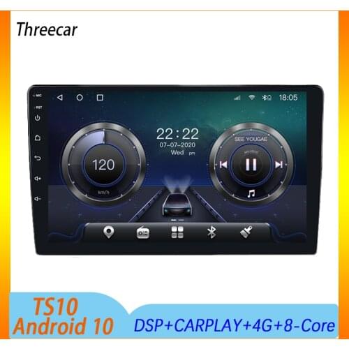 TS10 New Android 10.0 Octa Core DSP IPS Car Multimedia for Universal Autoradio 6G RAM 128G ROM with Carplay Radio GPS BT 5G wifi