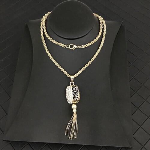 Vintage Dubai men chain women necklace jewelry tassel Couple pendants Choker neck indian jewelry
