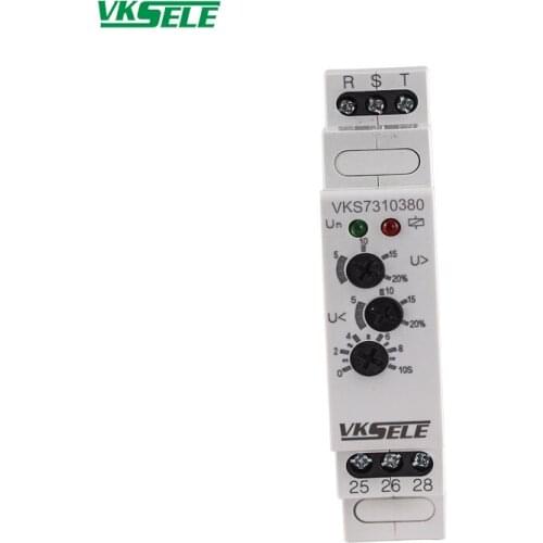 VKS7310 Three phase sequence failure Under voltage Over voltage protection timer relay