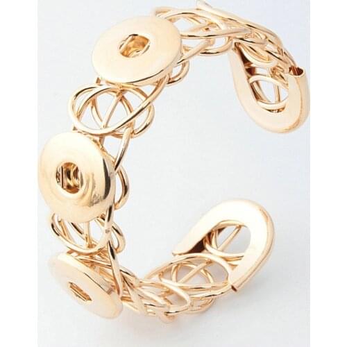 High Quality Interchangeable Mesh Snap Bracelets Women Jewelry For 18mm Snaps Friendship Communion Gift Elastic Size