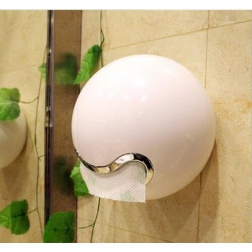 1PC Cute Waterproof Toilet Tissue Roll Holder Box Wall Mounted Paper Holder For Bathroom Kitchen Living Room OK 0183