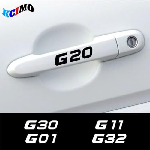 4pcs Car Styling Door Handle Sticker For BMW G30 G20 G11 G01 G02 G05 G06 G07 G08 G12 G14 G15 G16 G21 G31 G32 G38 Car Accessories