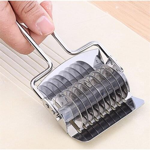Stainless Steel Household Manual Noodle Machine Hand-Cranked Noodle Machine Multi-Function Rolling Pin Vegetable Cutter Spic