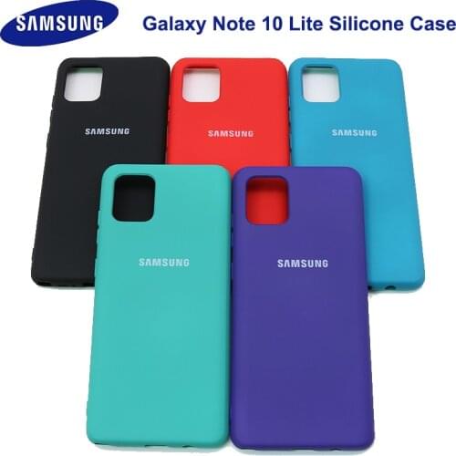 Samsung Galaxy Note 10 Lite Liquid Silicone Cover Protective Silky Soft-Touch Shell For samsung Note10 lite