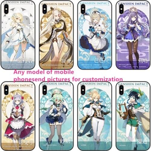 Genshin Impact Four Materials + Any Model Of Mobile Phone + Pattern Number, 168 Patterns To Choose From, Personalized Customizat