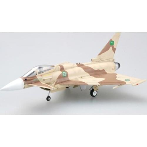 Diecast 1:72 Scale EF2000 Typhoon Fighter Model Toy Saudi Air Force Static Simulation Product 37142 Aircraft Airplane collection