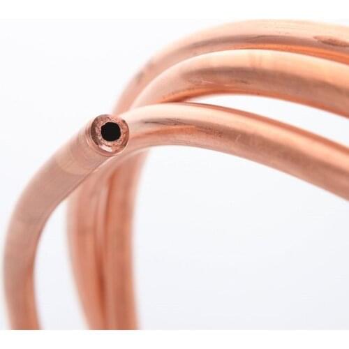 Copper Coil 2/3/4/6/8/10/12/16/19mm Copper Tube Air Conditioning Copper Tube 99.9% T2 Soft Copper Tube