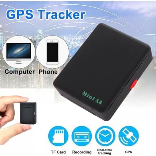 A8 Mini Gsm/gprs Tracker Global Real Time Gps Tracking Device With SOS Button for Cars Kids Elder Pets GPS Locator Finder Tools