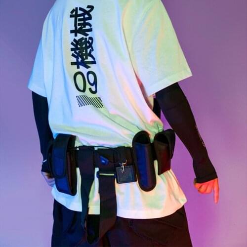 Multifunctional Hip Hop Waist Bags Techwear Streetwear Outdoor Tactical Military Training Polices Multi-pocket Casual Package