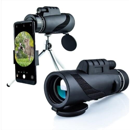 BAK4 80X100 Optics Zoom HD Len Telescope Monocular Clear Vision for Outdoor Camp Hunting Hiking Climbing