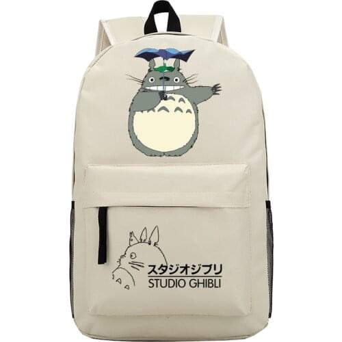 New My Neighbor Totoro Cartoon Backpack anime Schoolbag Laptop bag New Bag