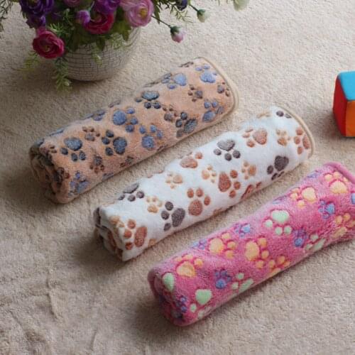 New Pet Dog Pow Bone Print Soft Fleece Cat Dog Pets Blanket Comfortable Keep Warm Dog Mats Pet Supplies