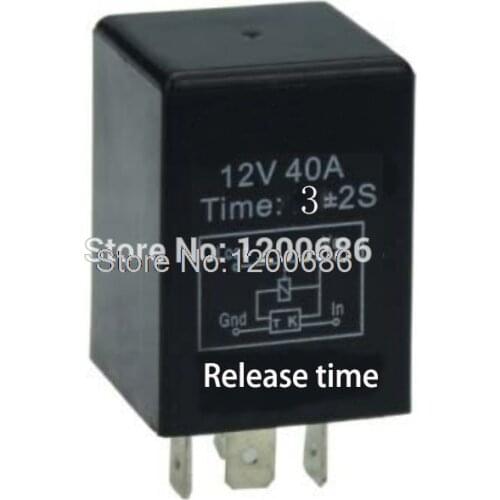 FN YS020 30A Automotive 12V Time Delay Relay 5S 10S 1MIN 5MIN 10MIN turn off delay relay output turn off after switch turn off