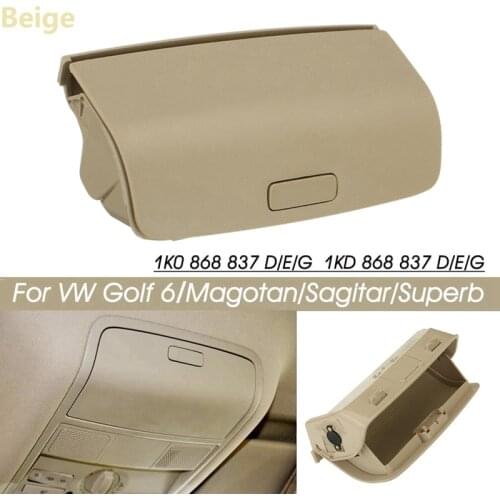 NEW-Car Sunglasses Glasses Holder Box Case for Golf MK5 MK6 Tiguan Jetta MK5 Passat/B6 CC Sharan Skoda Yeti Superb Beige