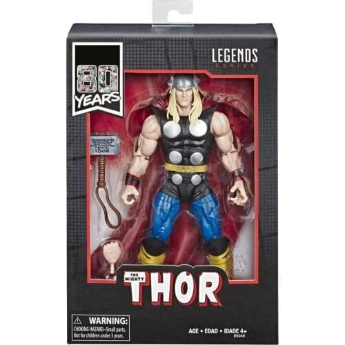 New In Box Marvel Legends 80th Anniversary The Mighty THOR Comics Version 6" Action Figure Original Collection Toys Doll