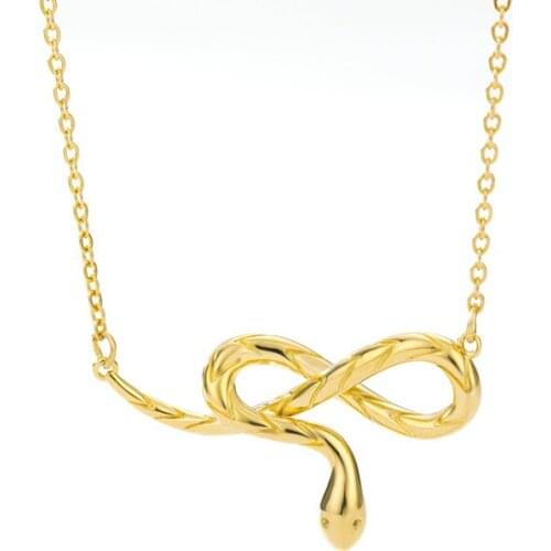 Snake Necklace For Women Animal Snake Pendant Necklace Minimalist Stainless steel chain Trendy Female Birthday Jewelry Bijoux