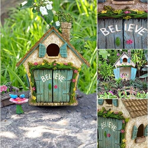 Resin Miniature Decor Kit Fairy Garden Style Gardening Accessories Gifts for Christmas Yard Decor Figurines Outdoor JDH88