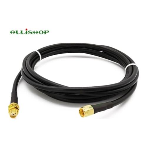 RF LMR200 Pigtail Low Loss Cable SMA Male to SMA Female Coaxial Antenna Connector SMA Plug to SMA Jack 1M 3M 5M 8M 10M 12M 15M