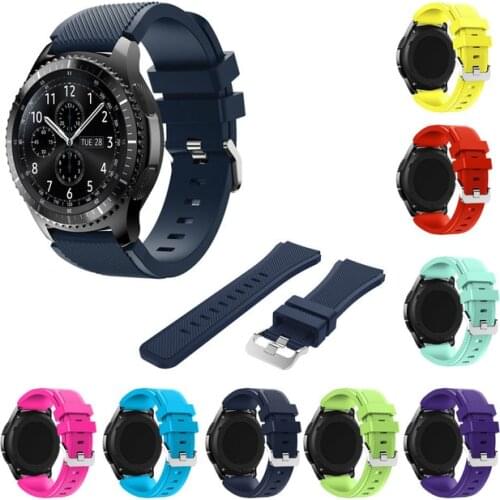 Watchbands 22mm Sport Silicone Strap Band For Samsung Gear S3 Classic Frontier Replacement Band For Huami Amazfit Stratos 2/2S