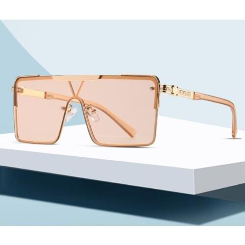 MERCELYN Square Luxurious Fashion Sunglasses For Men And Women Glamour Designer Brand Sun Glasses UV400