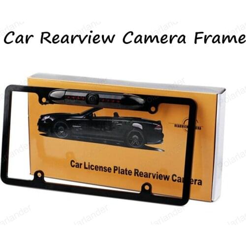 USA Car License Plate FrameRear View Rearview Camerawith Universal CCD IR Night Vision Waterproof