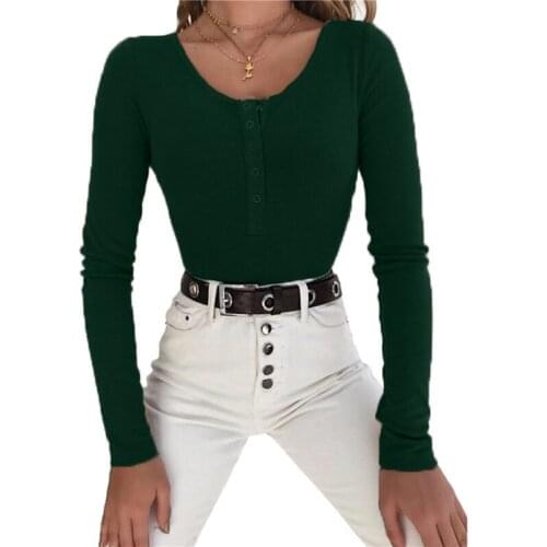 Knitted Bodysuit Fashion Mujer Solid Sexy Club Women Rompers Skinny Body Suit Autumn Bodycon Bodysuit Long Sleeve Tops TS1044