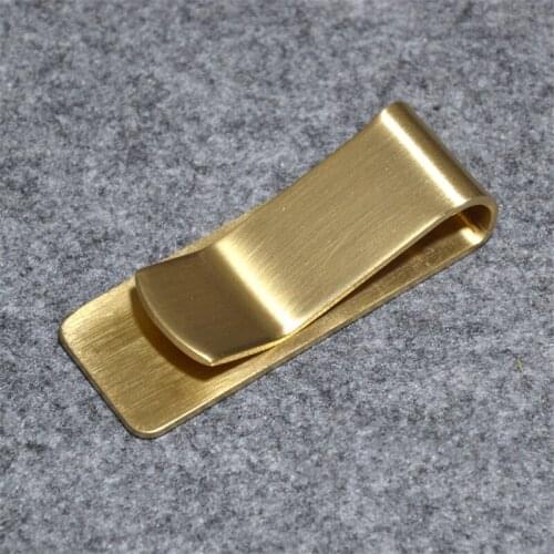 1pcs Retro Pure Brass Clip EDC Portable Money Clip Note Clip Cosplay Accessories Decor Collection Women Men Gift