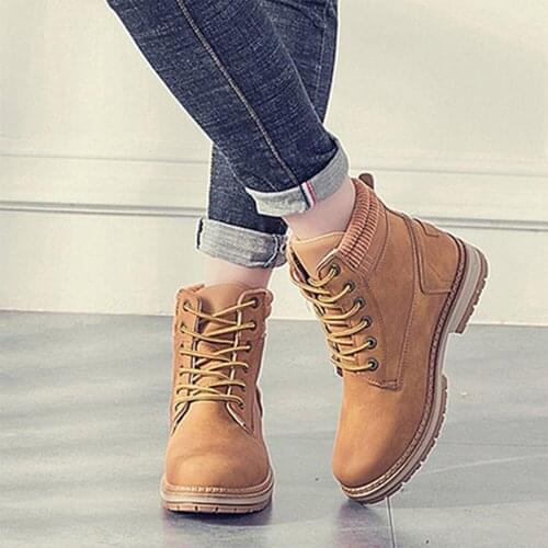 2021 fall/winter womens ankle boots plus large size fur warm waterproof lace straps on pink shoes women ankle boots