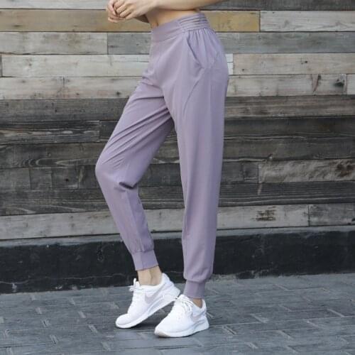 Women Jogging Pant Loose Breathable Gym Leggings Sports Women Fitness Yoga Pants Stretchy Waist Trousers Running Workout Outdoor