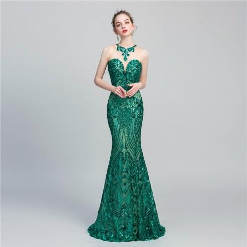 New Mermaid Sequins Evening Dress Long Prom Dress Evening Evening Dress Formal Dress For Women Elegant Women Dress De Soiree