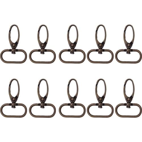 10PCS Metal Luggage Bag Dog Buckle Snap Hook Bag Hanger Lobster Clasp DIY Sewing Buckles Handmade Key Chain Buttons Hooks