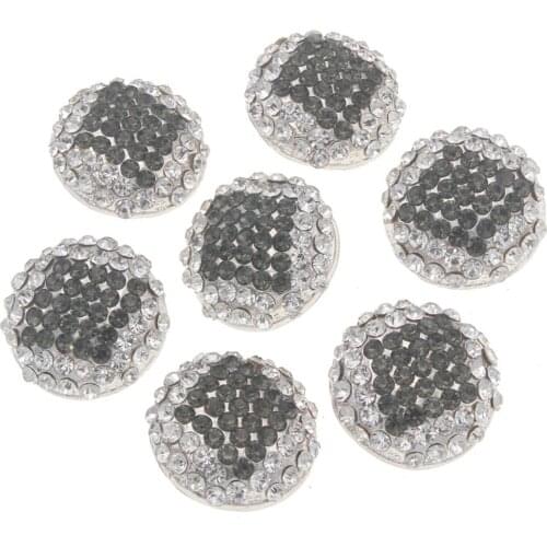 10pieces Rhinestone Shank Buttons For Clothing Handmade Crystal Decorative Silver Manualidades Botones DIY Costuras Accesorios