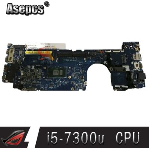 100% working for dell latitude 7480 motherboard 0R0YRF CAZ20 LA-E132P with i5-7300u built in board tested ok