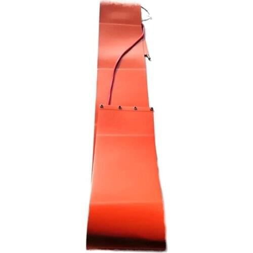 100V 2500W 125*4000*1.5mm 200L silicone drum Band heater digital thermostat on pad 1500mm lead wire