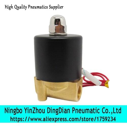 2/2 way normally closed direct acting brass high pressure solenoid valve
