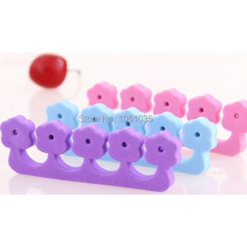 50 pcs/lot cheap EVA toe separator nail care tool toe divider nail separator