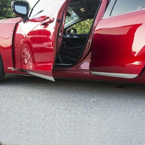 6pcs for Mazda 3 Axela 2014-2017 car Body bar door Decorative strip Stainless steel