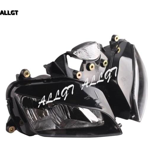 ALLGT Motorcycle Headlight for Honda 03 04 05 06 CBR 600rr F5 2003 2004 2005 2006 Clear Head Light Black