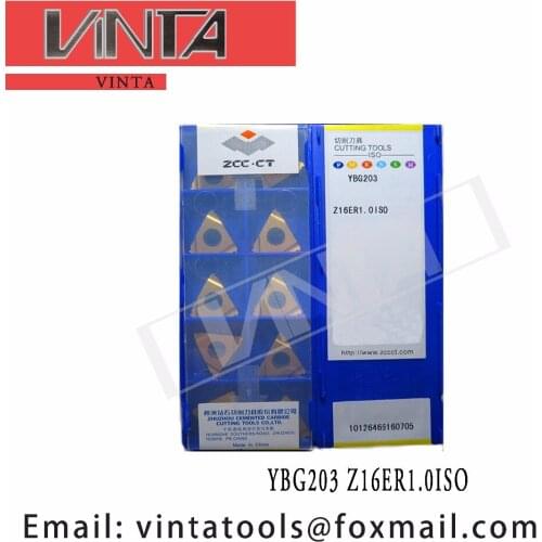 Free shipping high quality 10pcs/lots YBG203 Z16ER1.0ISO cnc carbide threading inserts