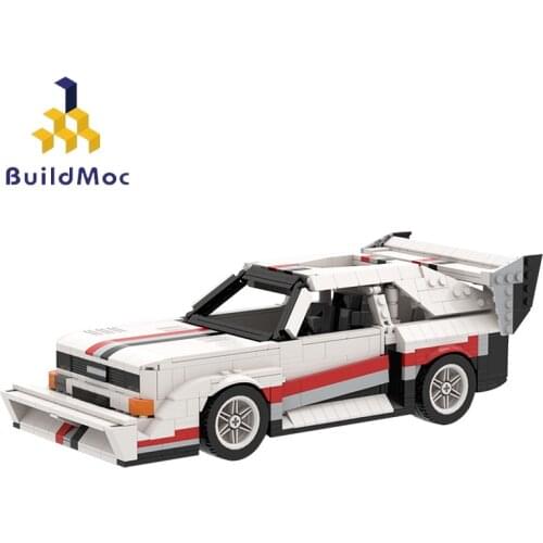 Buildmoc Technician Sport Car Quattroed-E2 Pikes-Peak / Hillclimb Vehicles Speed Champion Racer Model Building Blocks Toys Gifts