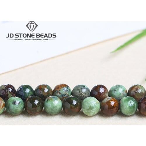 Natural Green Opal Beads 6/8 /10/12MM High Quality Semi Precious Stone Beads For Jewelry Making Diy Charm