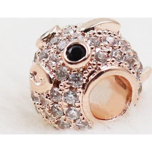 925 Sterling Silver Puffer Fish Beads, Most Fashion Karma Beads for DIY Jewelry Making Fit Charms Bracelets Necklaces for Women