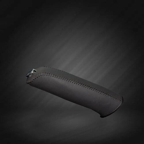 Car Hand Brake Covers Top Layer Leather Case for Citroen C5 Handbrake Grips Genuine Cover Auto Handbrake