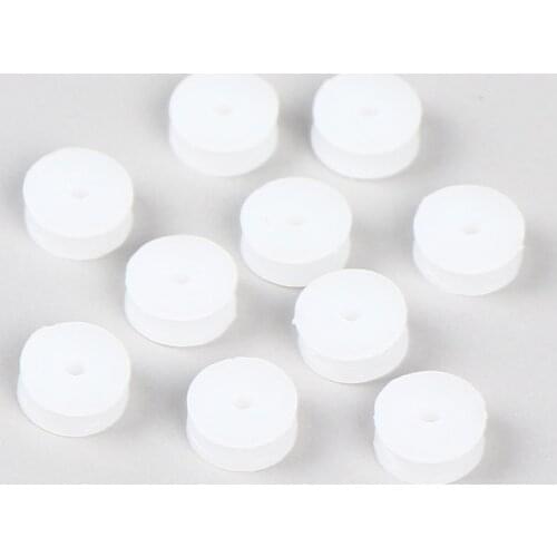 10 Pcs 2*9.3mm White Plastic Pulley Wheel Micro Mini Gear Motor Wheels For 2mm Shaft Diy Model Toy Outer Dia.9.3mm Inner Dia.2mm
