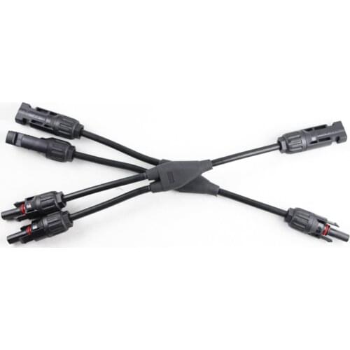 Solar Panel Y Type 1 to 2 M-Y Connectors M-FF and F-MM Branch Cable M-Y Solar Panel Connector