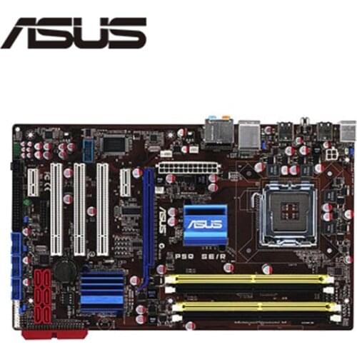 For Asus P5Q SE/R Desktop Motherboard P45 Socket LGA 775 Q8200 Q8300 DDR2 Original Used Mainboard On Sale