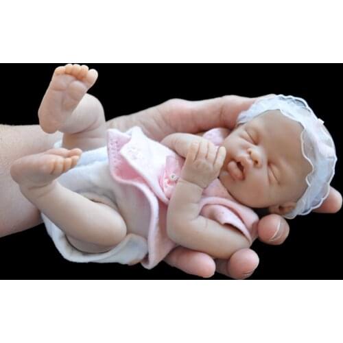 NPK 10inch Katie Reborn Mini Doll Kit Soft Touch Lifelike Prototypes Unfinished Doll Parts